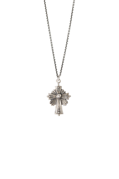 Cross Looking Glass with Diamond - Brother Wolf USA